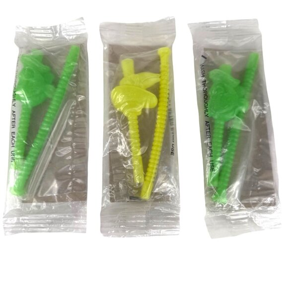 1993 TaleSpin Color Changing Straws Kit Louie Set of 3 Kellogg Cereal Premium VT - Picture 1 of 8